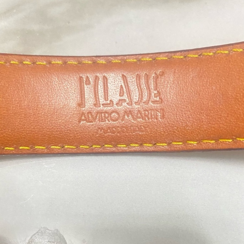 🆕 Alviero Martini Leather Headband in Brown and Tan - Picture 5 of 7